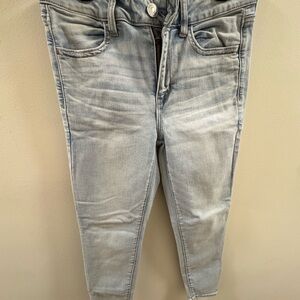 American Eagle Outfitters Women's Light Blue Skinny Jeans